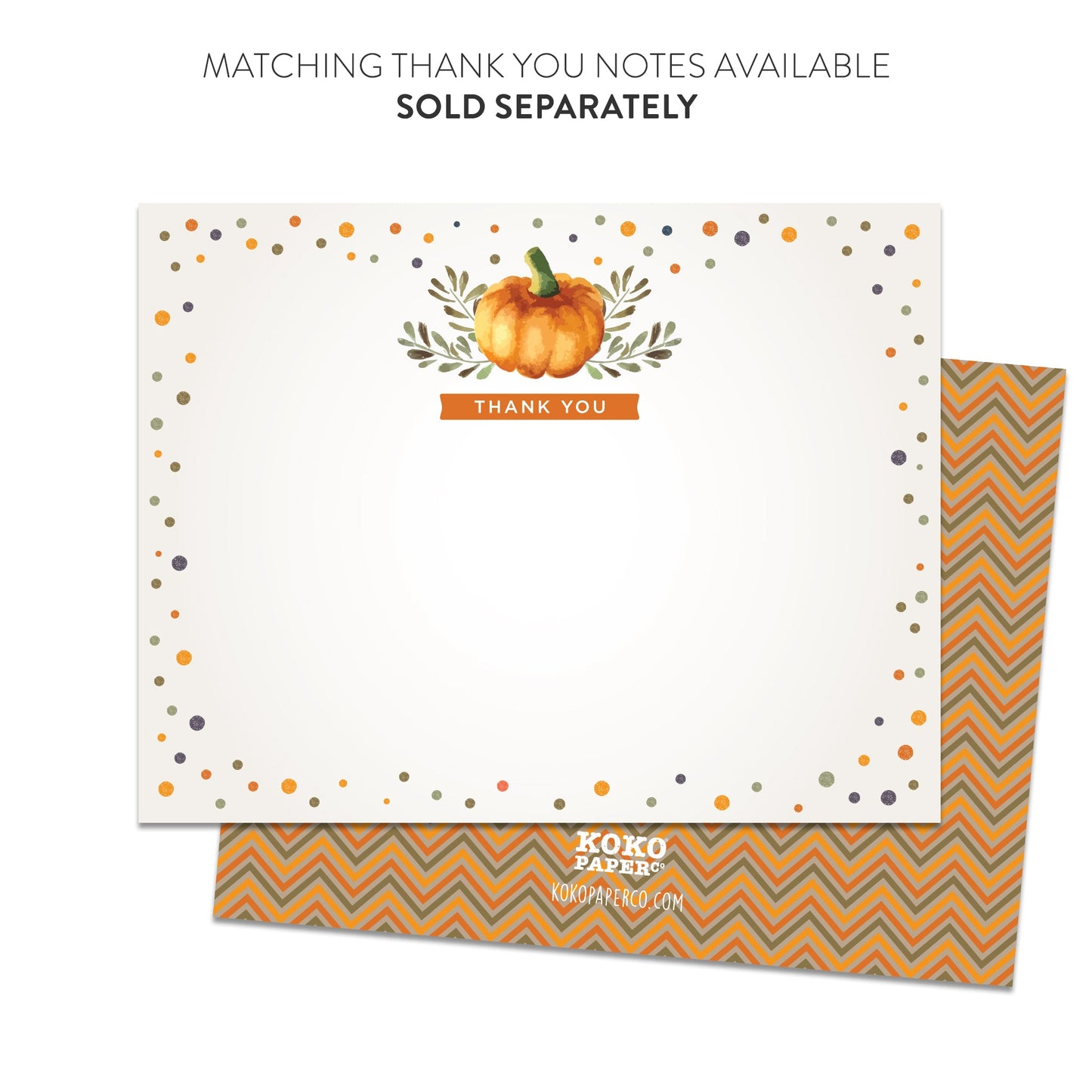 Sweet Little Pumpkin Baby Shower Book Request Card