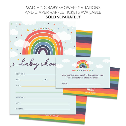 Rainbow Baby Shower Animal Name Game