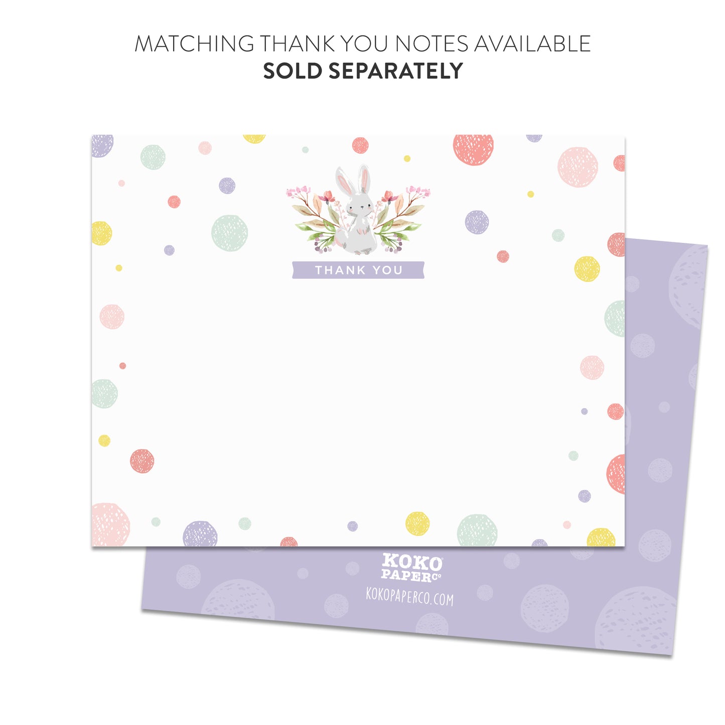 Sweet Little Bunny on the Way! Baby Shower Invitations