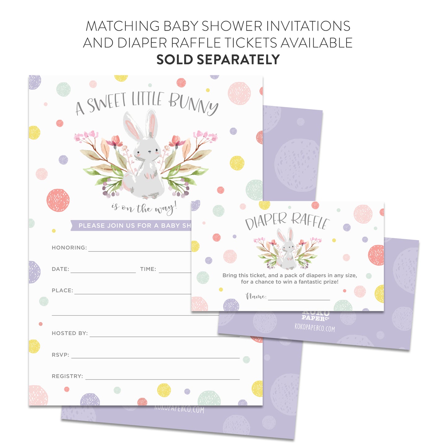 Bunny Thank You Cards (Flat)