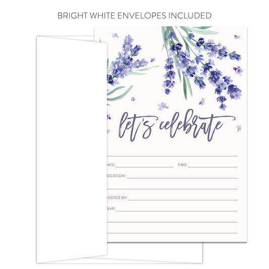 Lavender Invitations