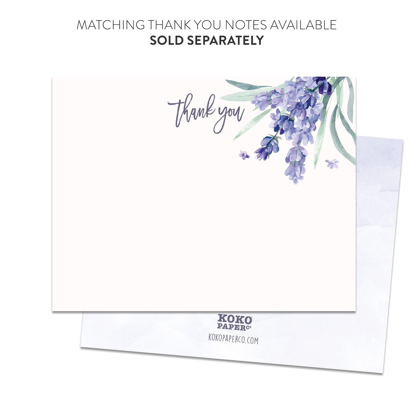 Lavender Invitations
