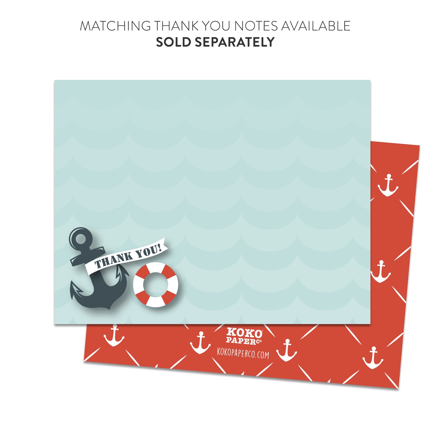 It's a Boy! Nautical Baby Shower Invitations