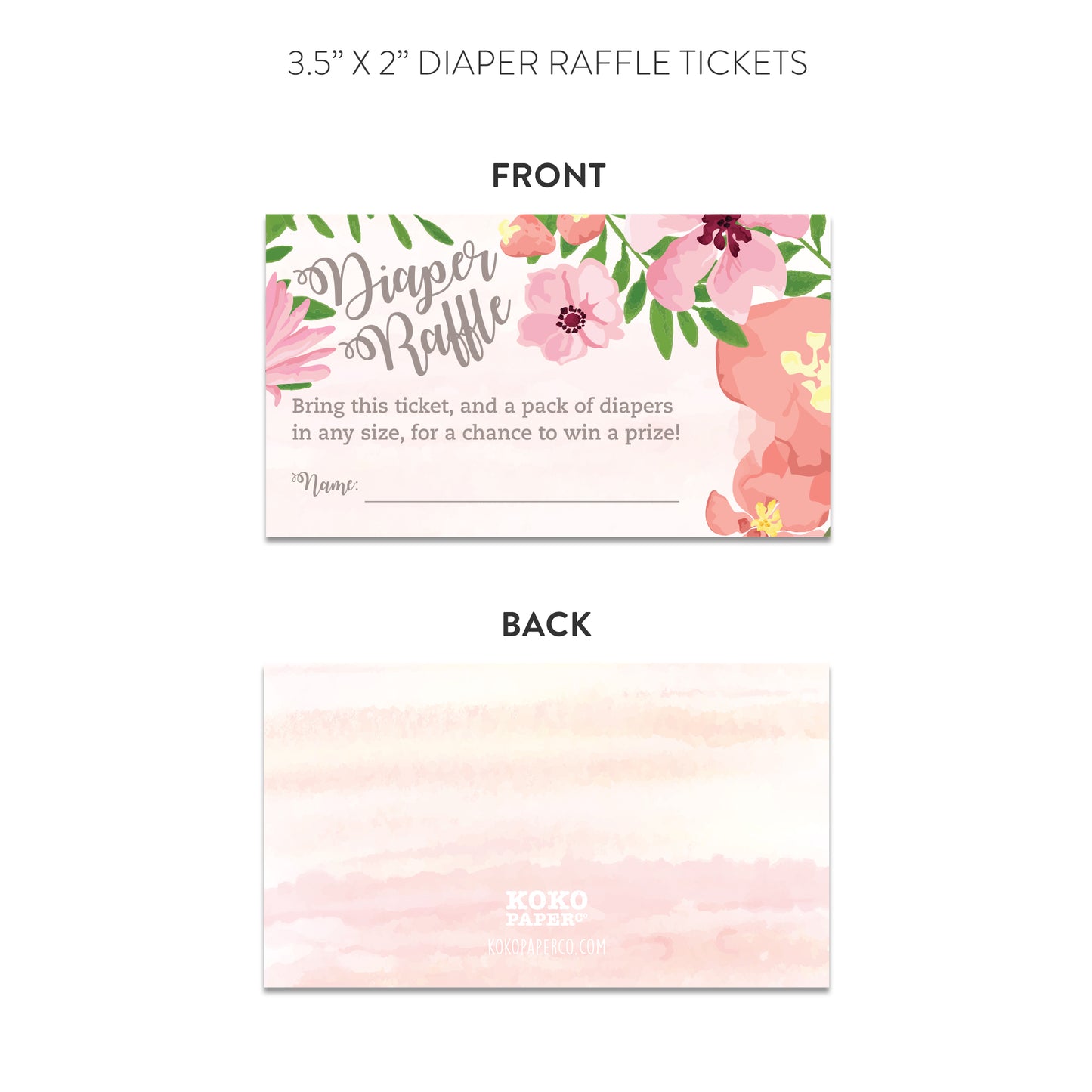 Pink Garden Baby Shower Invitations