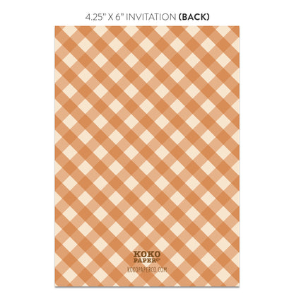 Harvest Baby Blocks Fall Baby Shower Invitations