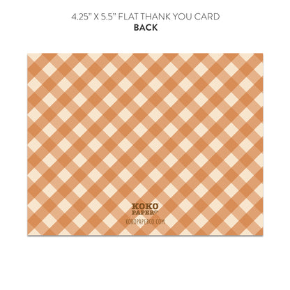 Harvest Baby Blocks Thank You Cards (Flat)