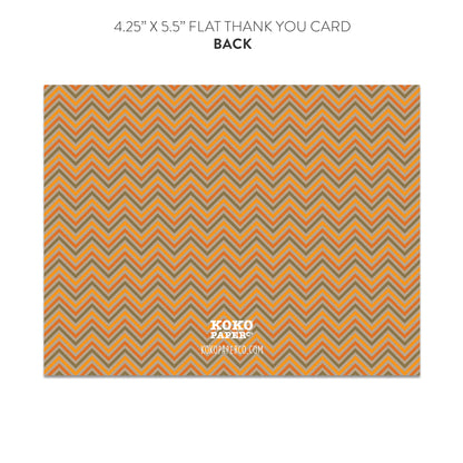 Sweet Little Pumpkin Thank You Cards (Flat)