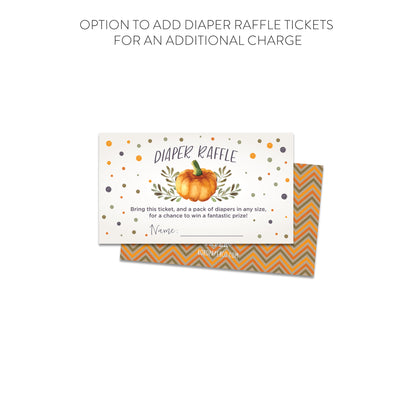 Sweet Little Pumpkin on the Way Baby Shower Invitations