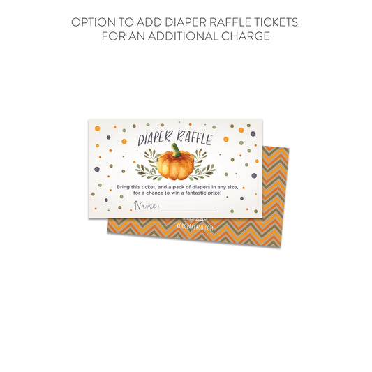 Sweet Little Pumpkin on the Way Baby Shower Invitations