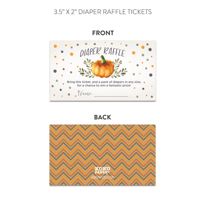 Sweet Little Pumpkin on the Way Baby Shower Invitations