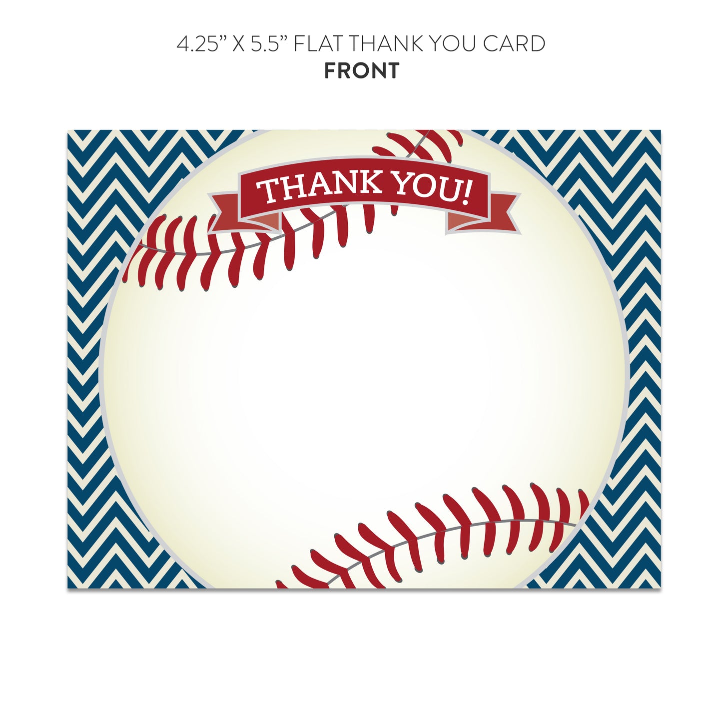 Baseball Thank You Cards (Flat)