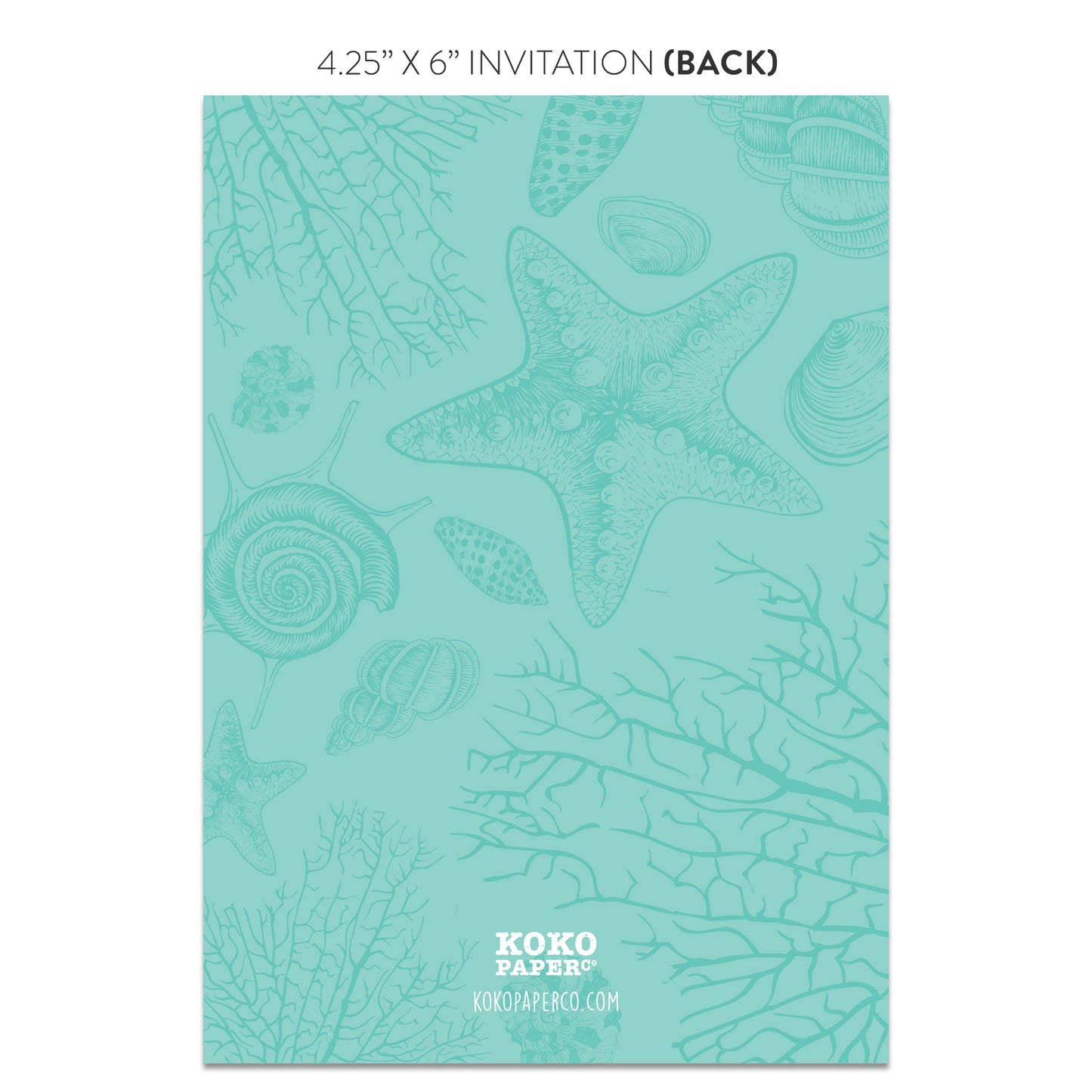 Beach Bridal Shower Invitations