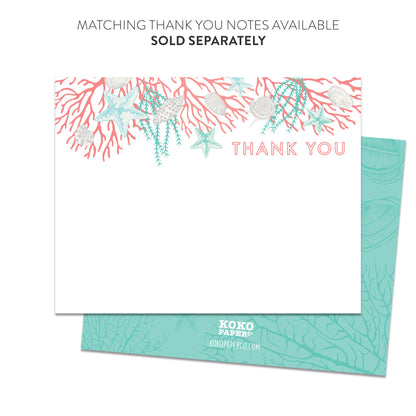 Beach Bridal Shower Invitations