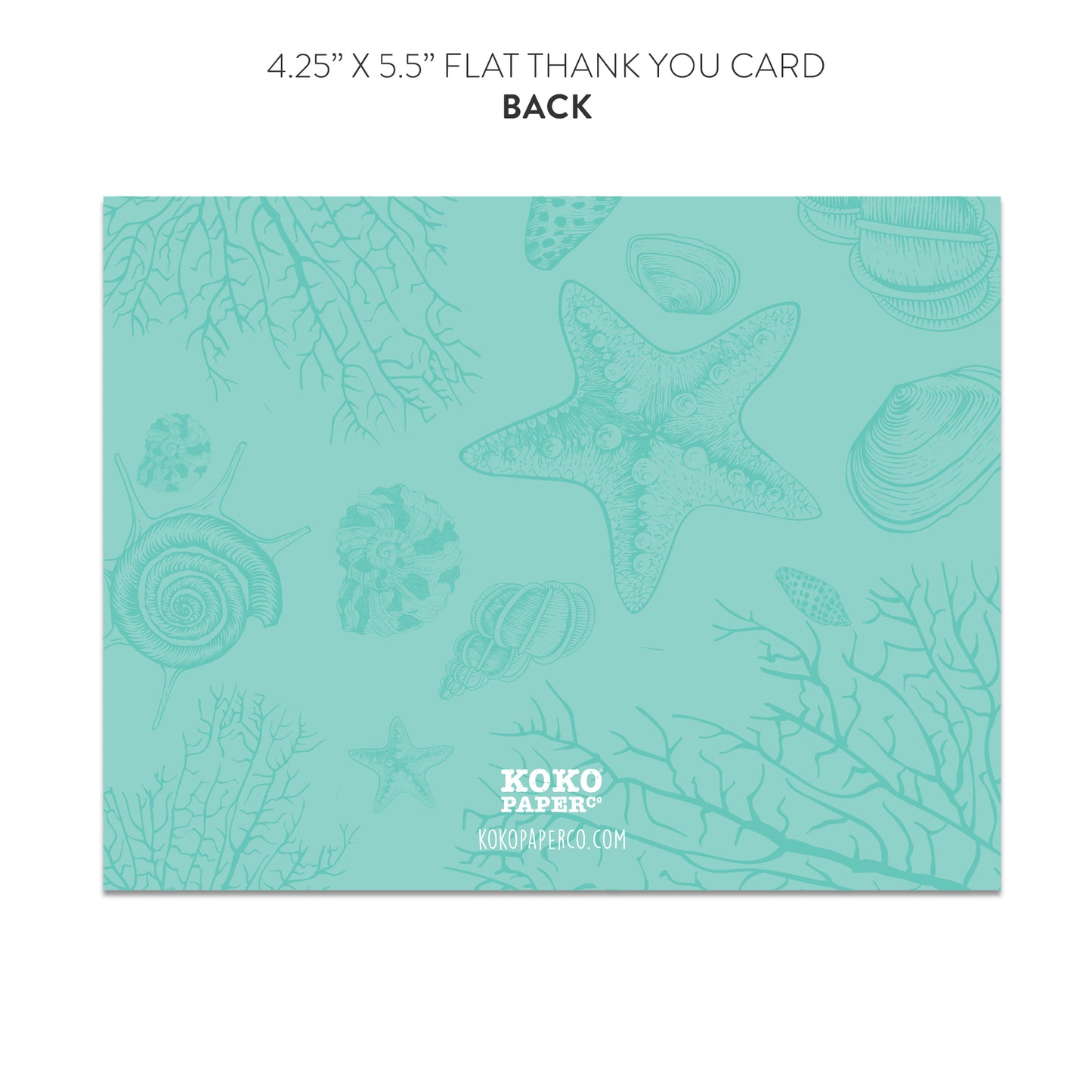 Beach Thank You Cards (Flat)