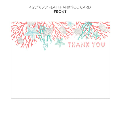 Beach Thank You Cards (Flat)