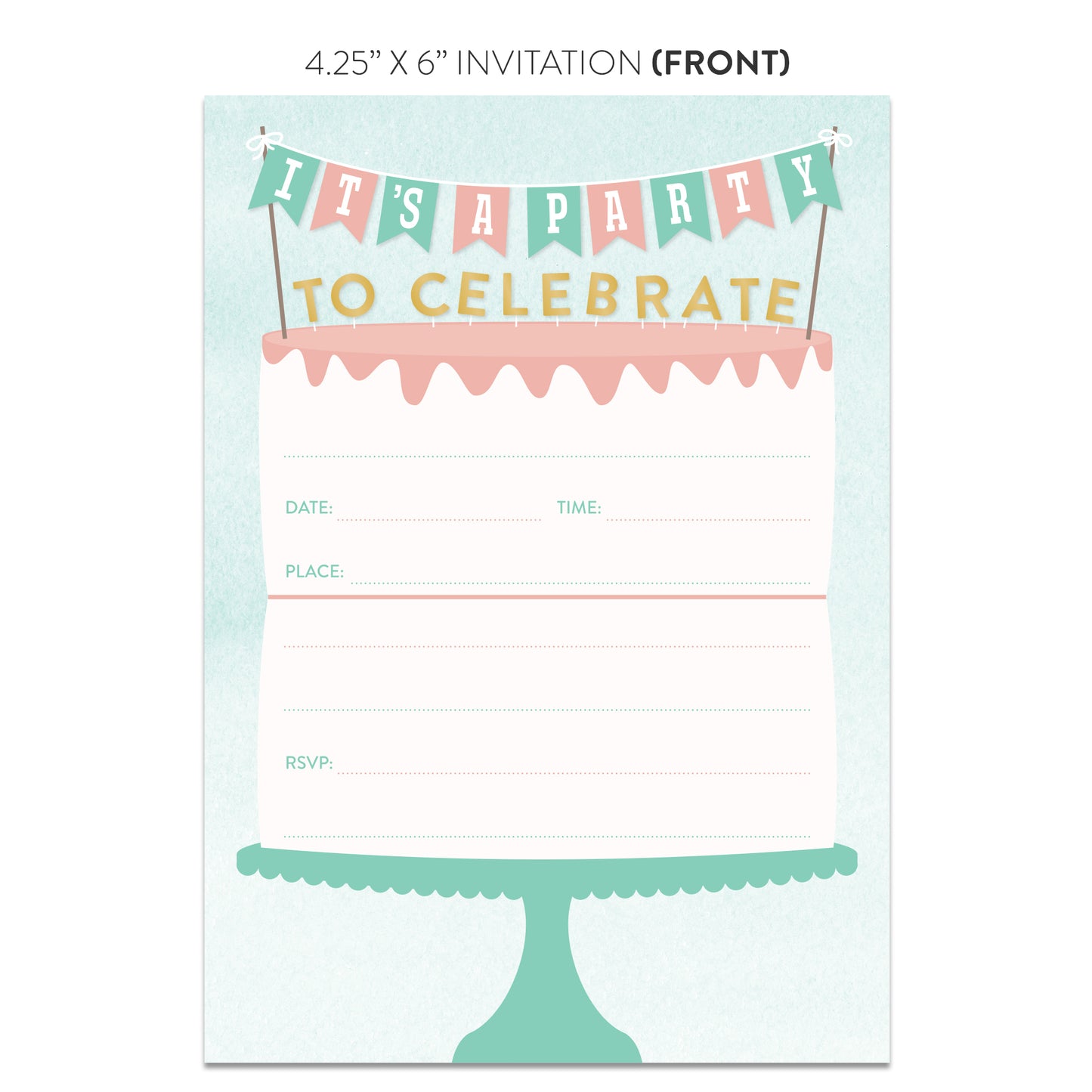 Birthday Cake Invitations