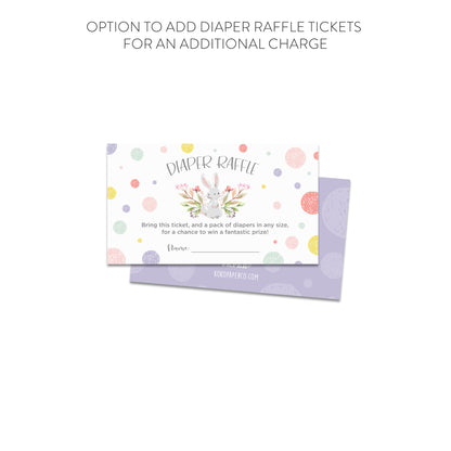 Sweet Little Bunny on the Way! Baby Shower Invitations