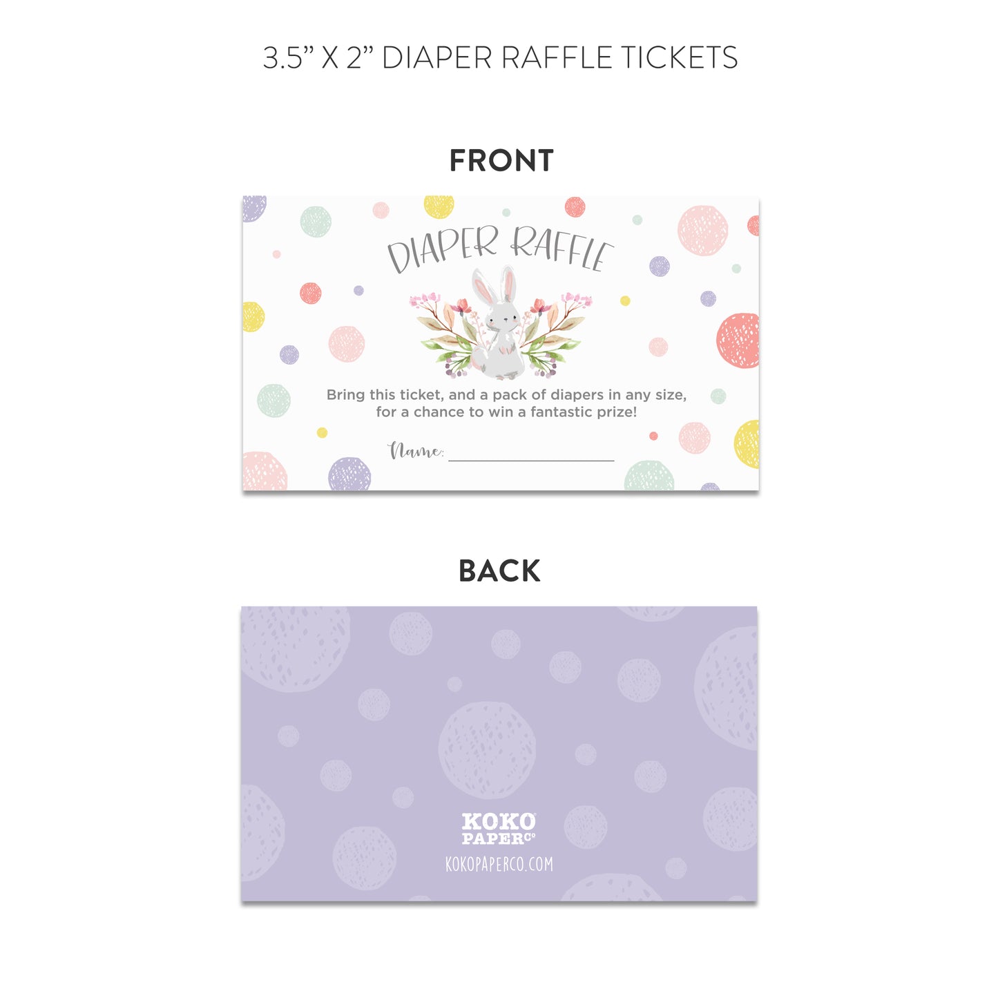 Sweet Little Bunny on the Way! Baby Shower Invitations