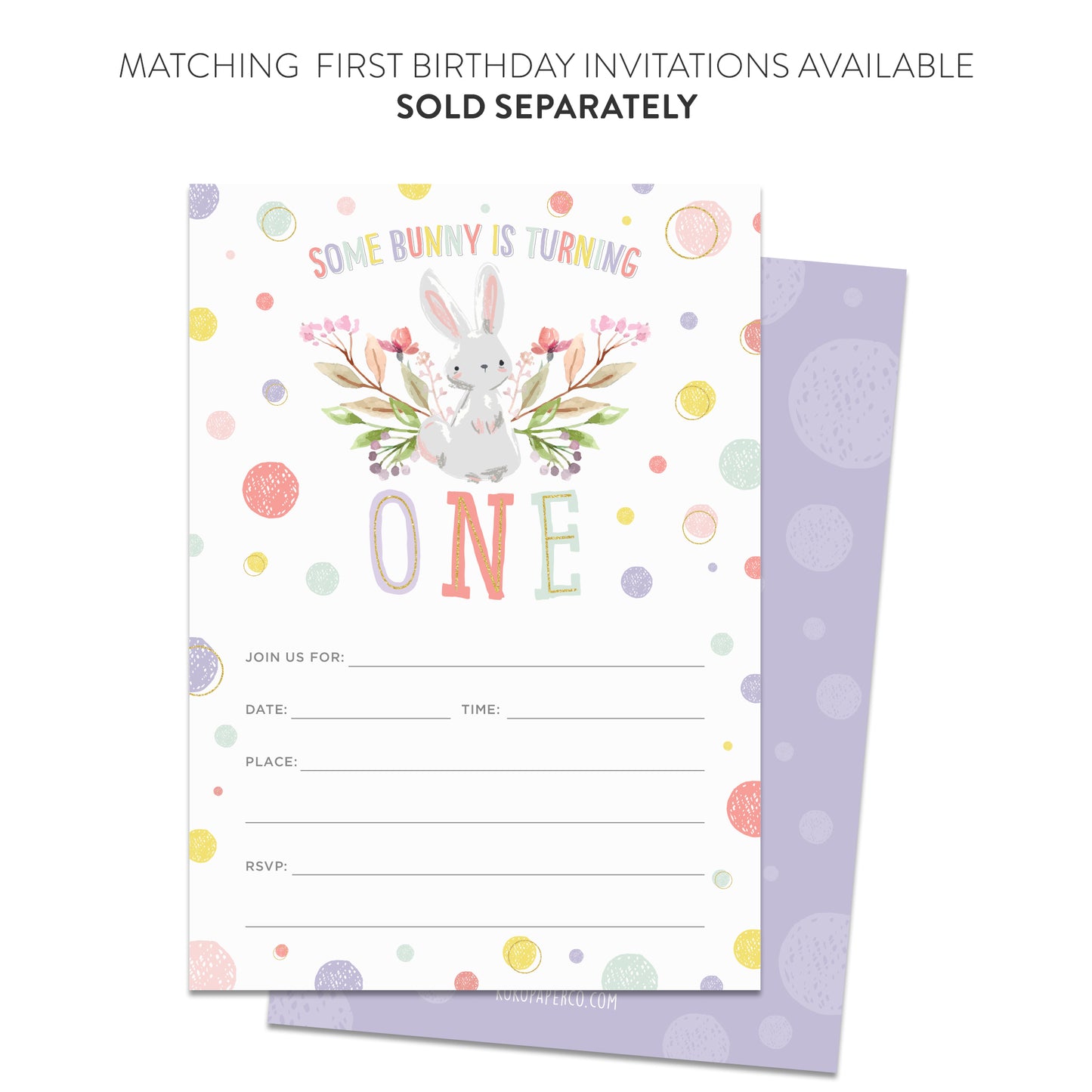 Bunny Thank You Cards (Flat)