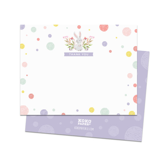 Bunny Thank You Cards (Flat)