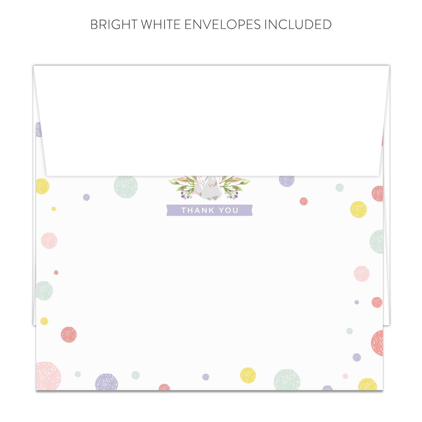 Bunny Thank You Cards (Flat)