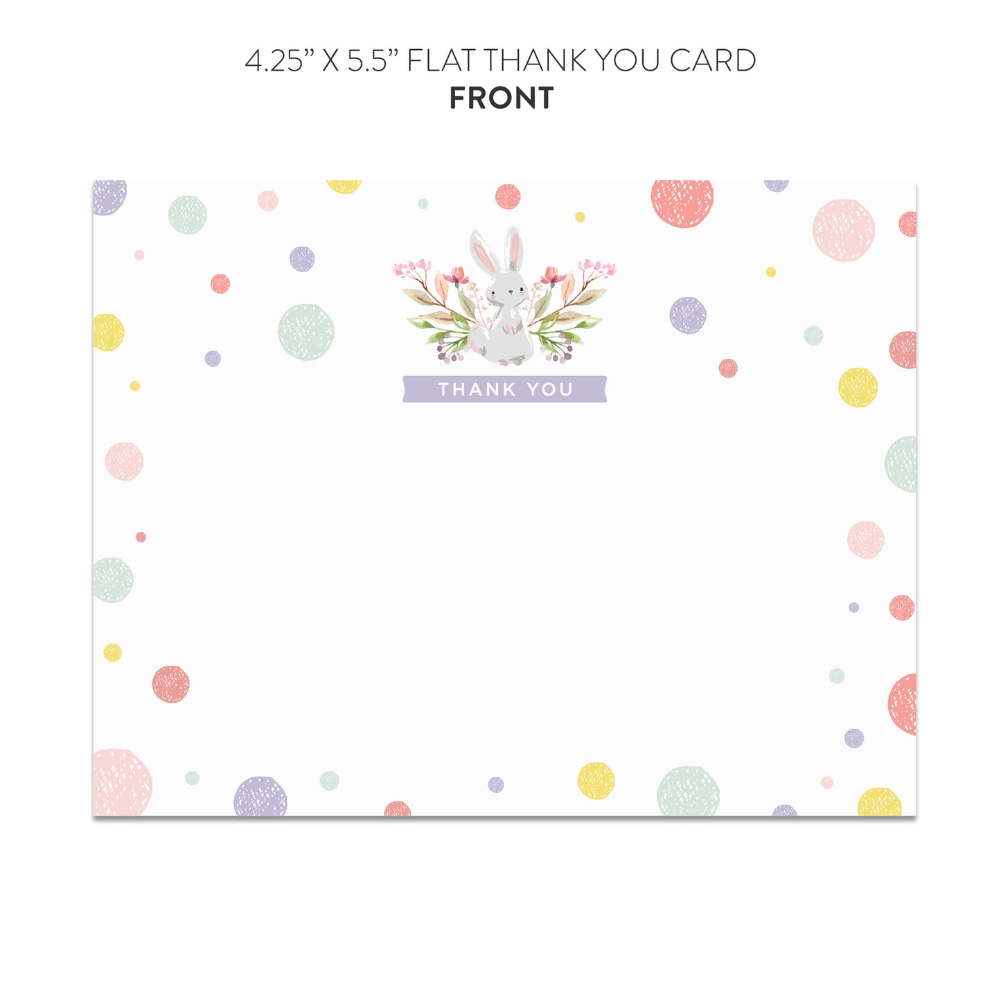 Bunny Thank You Cards (Flat)
