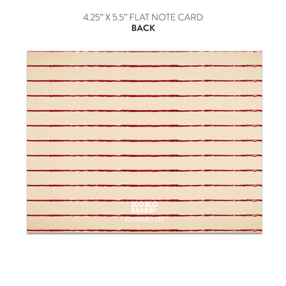 Dachshund in Sweater Blank Note Cards (Flat)