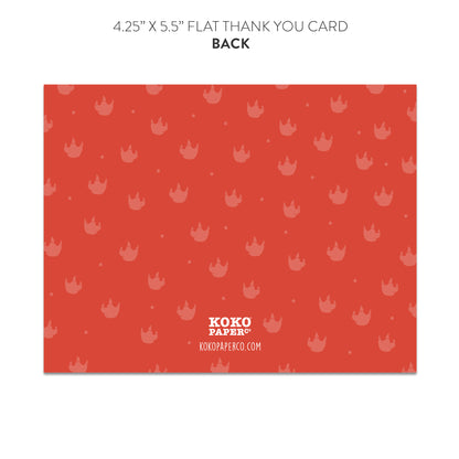 Dinosaur Fill-in-the-Blanks Thank You Cards (Flat)