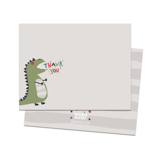 T-Rex Thank You Cards (Flat)