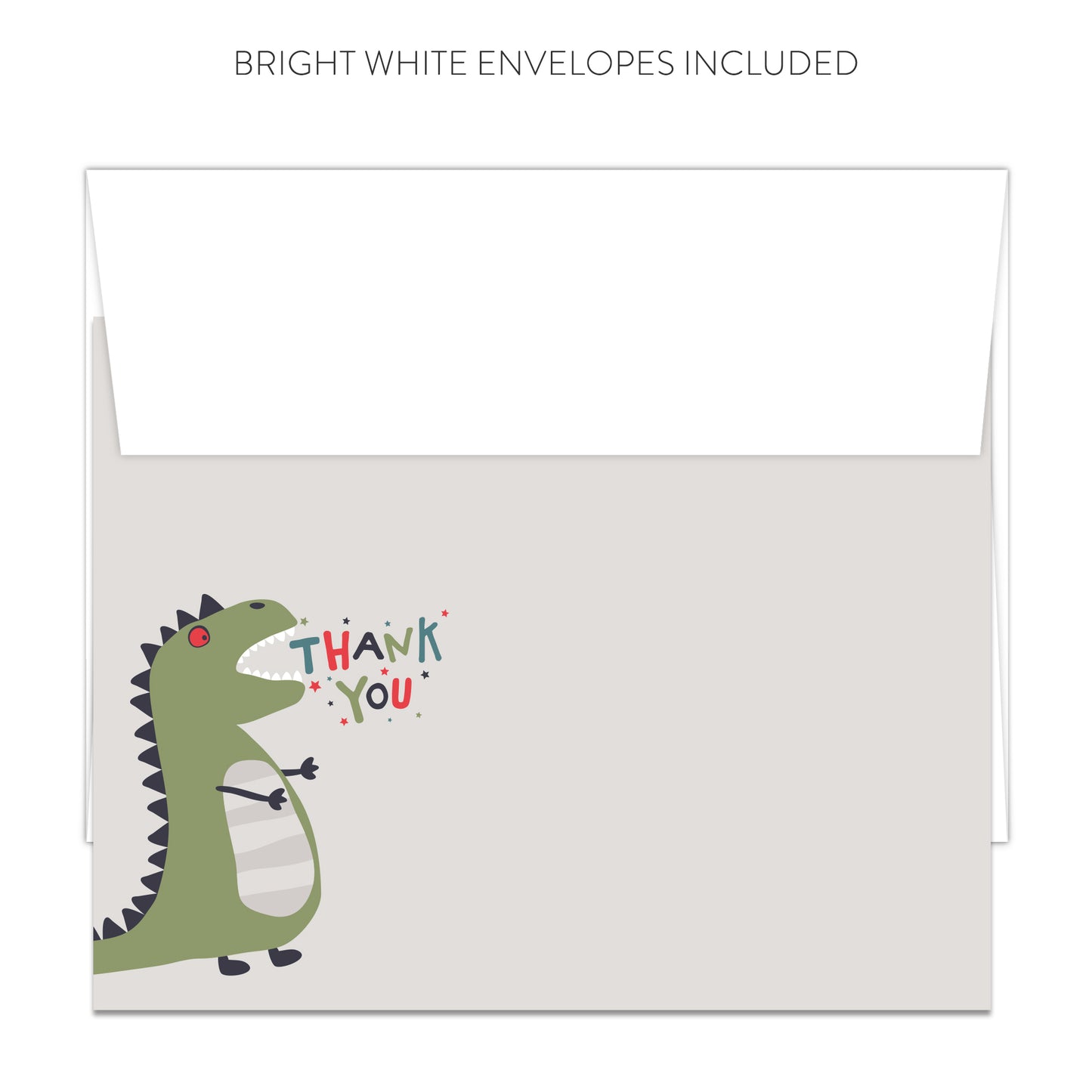 T-Rex Thank You Cards (Flat)