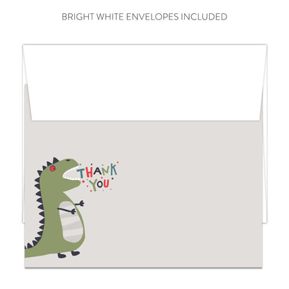 T-Rex Thank You Cards (Flat)
