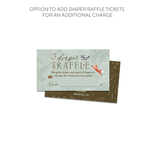 Enchanted Woodland Baby Shower Invitations