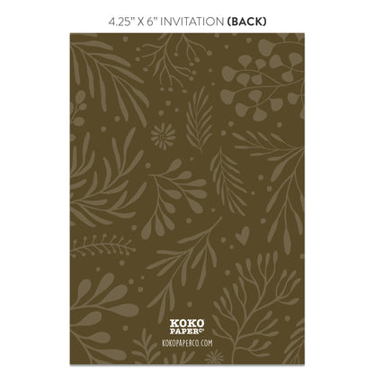 Enchanted Woodland Baby Shower Invitations