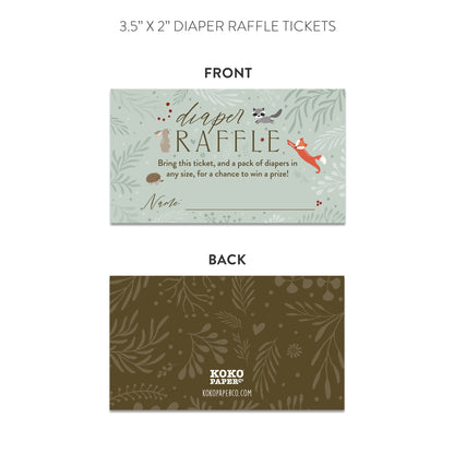 Enchanted Woodland Baby Shower Invitations