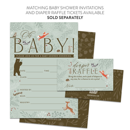 Enchanted Woodland Thank You Cards (Flat)