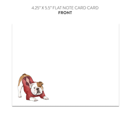 English Bulldog in Sweater Blank Note Cards (Flat)
