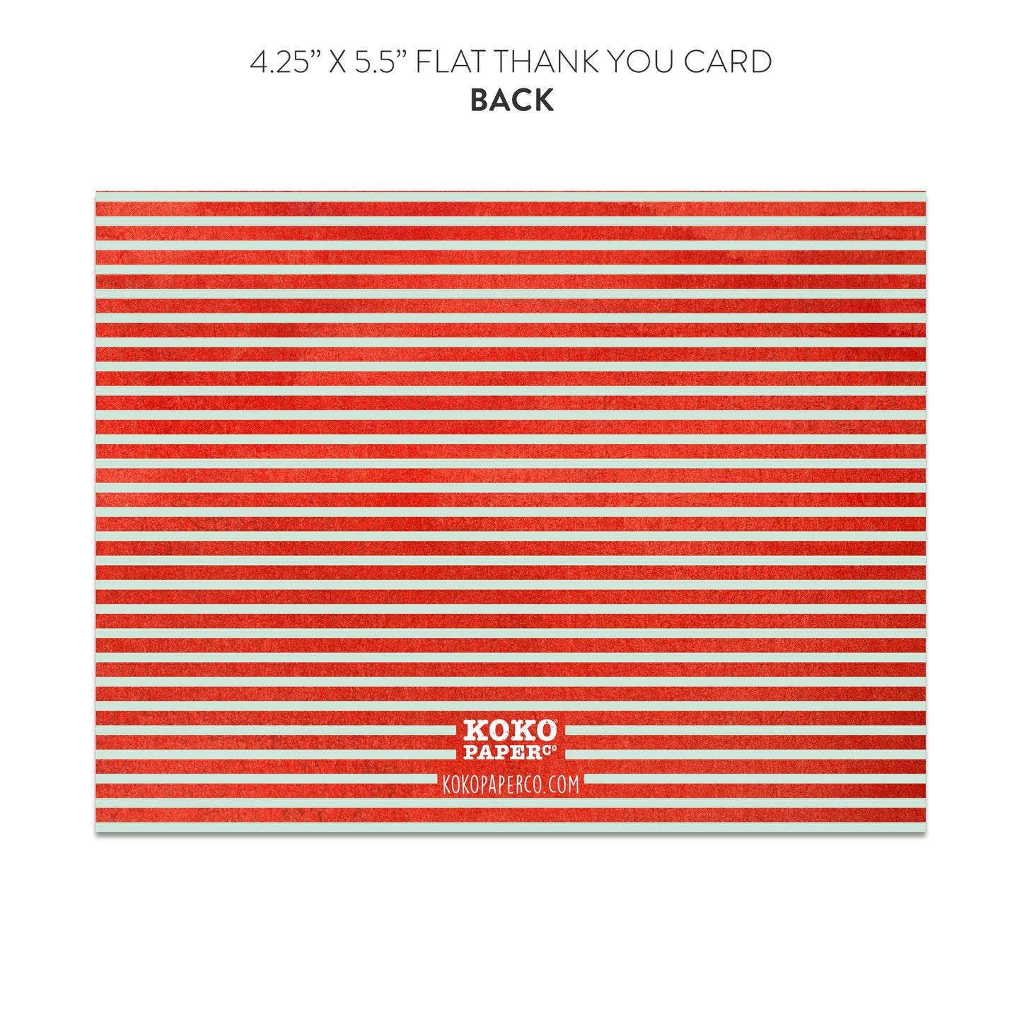 Fire Truck Thank You Cards (Flat)