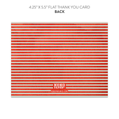 Fire Truck Thank You Cards (Flat)