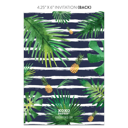 Let's Flamingle Pink Flamingo Invitations