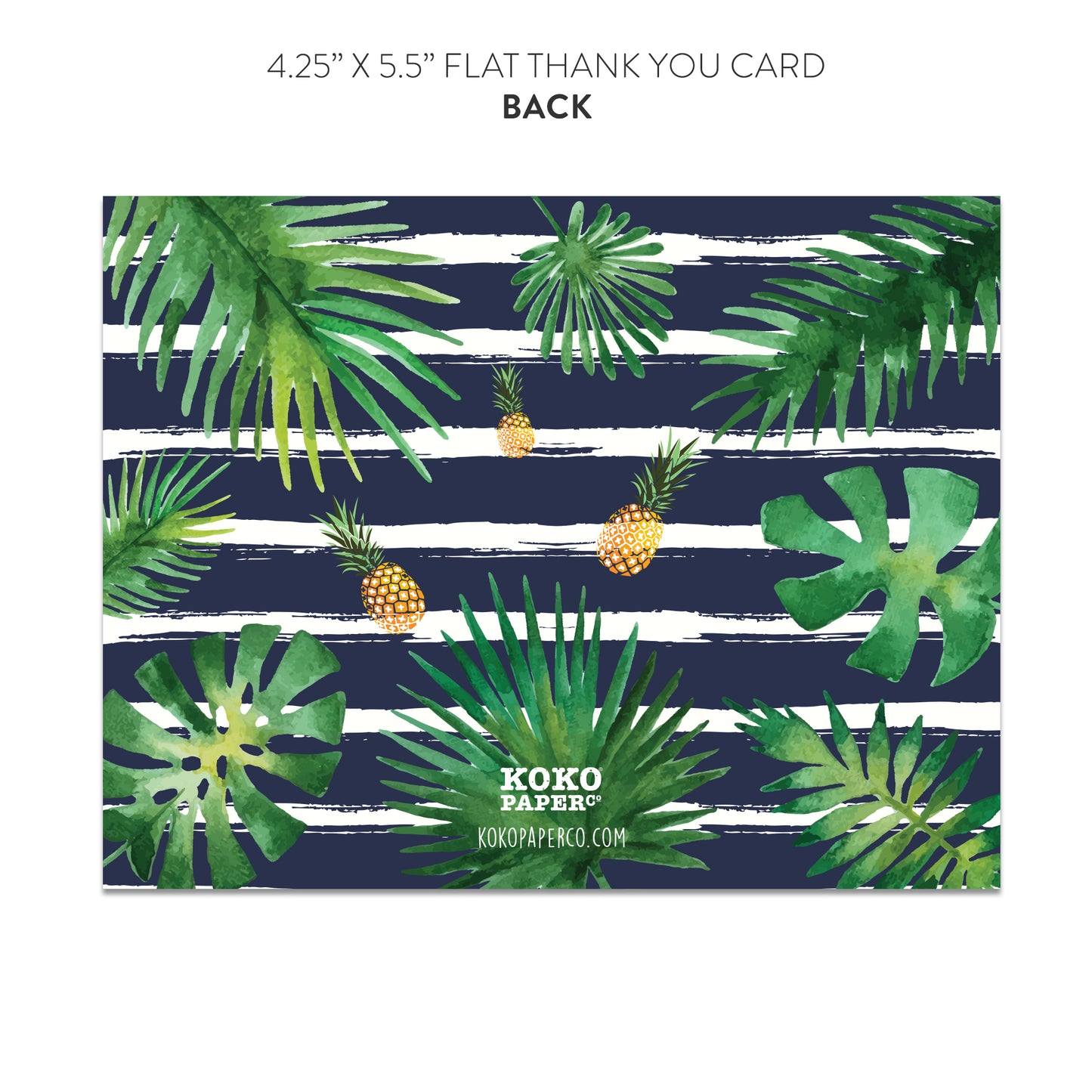 Pink Flamingo Thank You Cards (Flat)