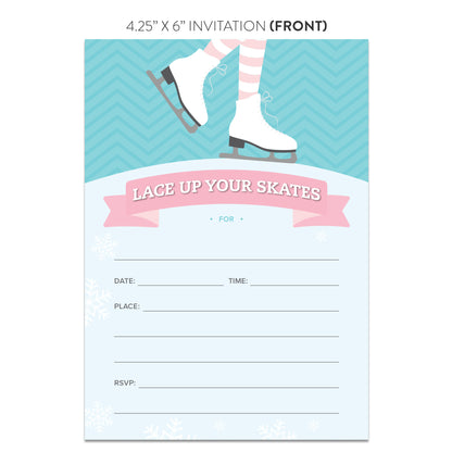 Lace Up Your Skate Ice Skating Invitations