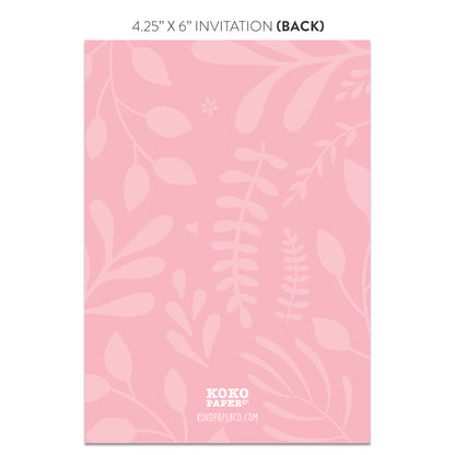 Little Lady on the Way Ladybug Baby Shower Invitations