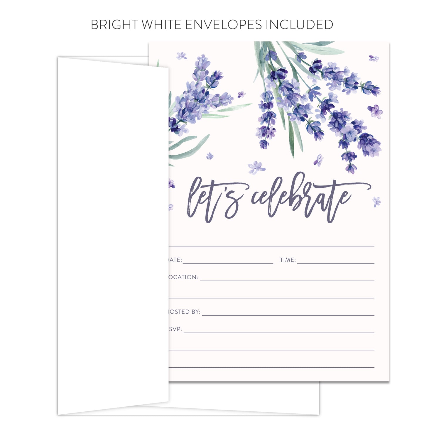 Lavender Invitations