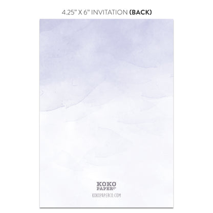 Lavender Invitations