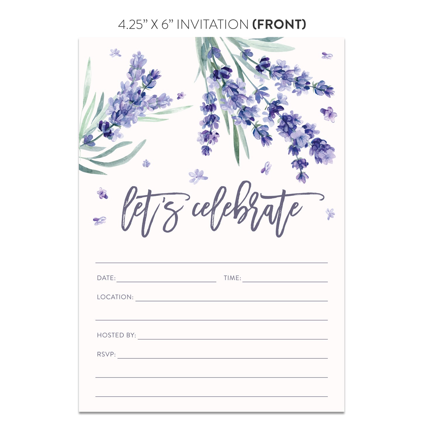 Lavender Invitations