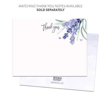 Lavender Invitations