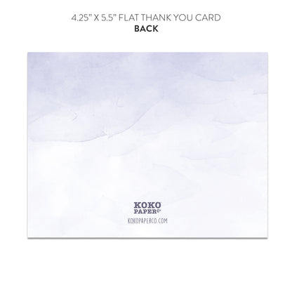 Lavender Thank You Cards (Flat)