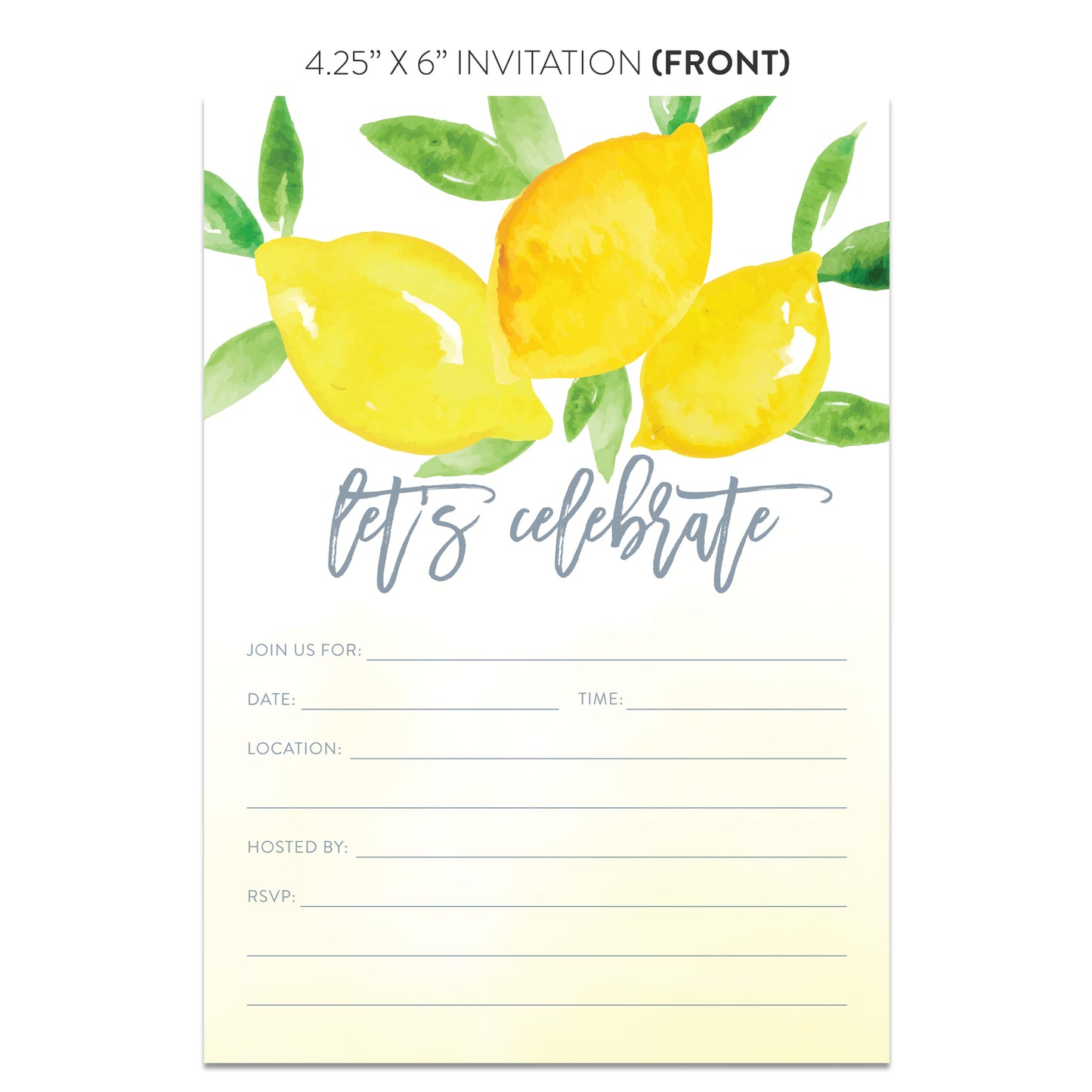 Lemon Invitations