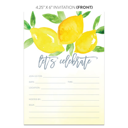 Lemon Invitations