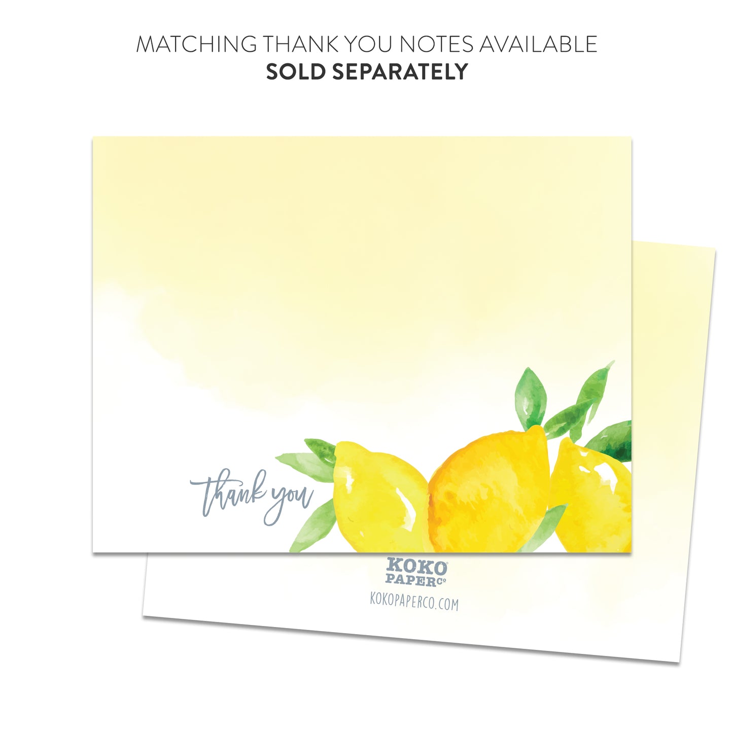 Lemon Invitations